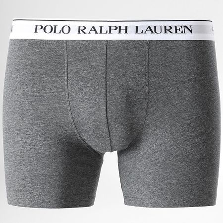 Polo Ralph Lauren - Set di 3 boxer bianco nero grigio antracite