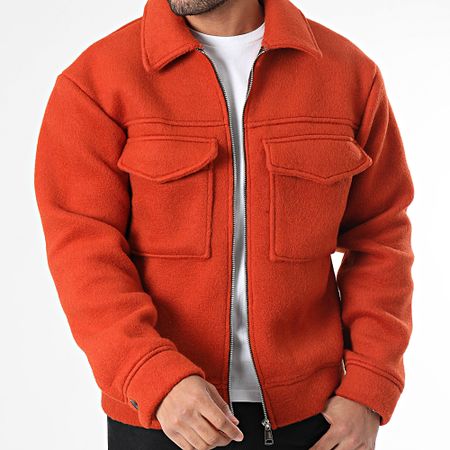 Frilivin - Giacca con zip arancione