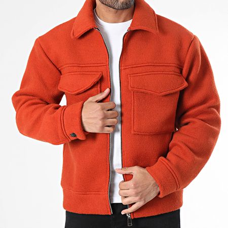 Frilivin - Giacca con zip arancione