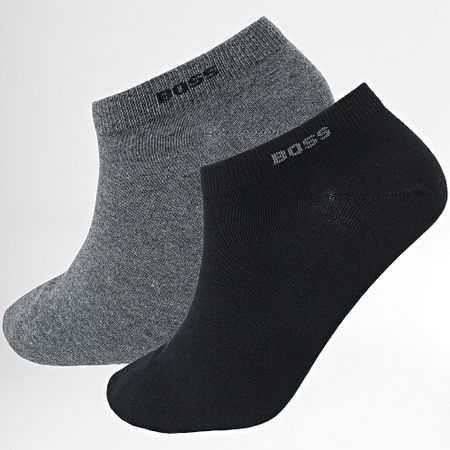 BOSS - Confezione da 2 paia di calzini 50469849 Grigio Antracite Nero