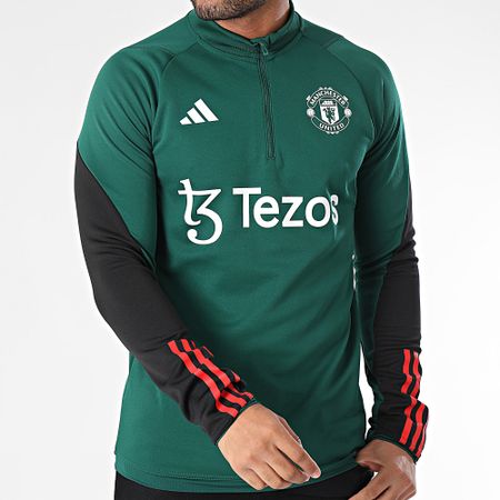 Adidas Sportswear - Maglietta a maniche lunghe del Manchester United IQ1523 Verde scuro