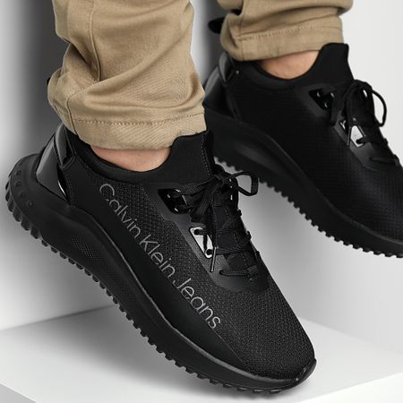 Calvin Klein - Eva Run Slipon Lace Mix In Lum YM0YM00870 Triple Black Sneakers