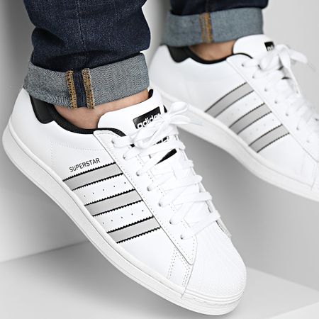 Adidas Originals - Sneakers Superstar IG4319 Calzature Bianco Grigio Due Core Nero