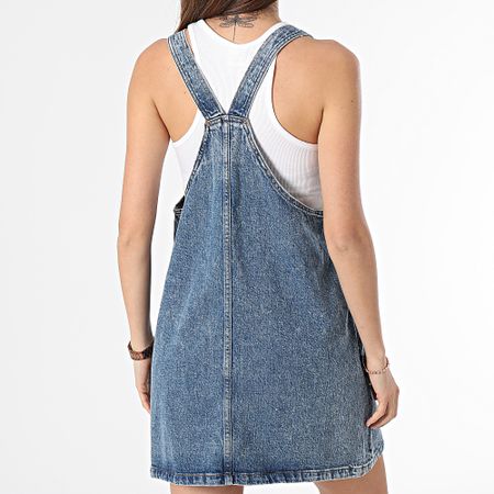 Tommy Jeans - Abito Salopette donna Scamiciato 7208 Blu Denim