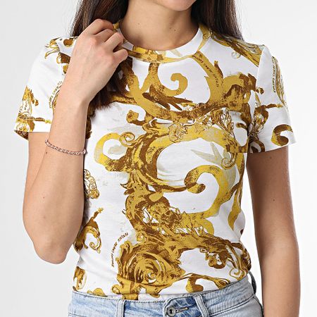 Versace Jeans Couture - Maglietta donna 76HAH6D8-JS287 White Renaissance