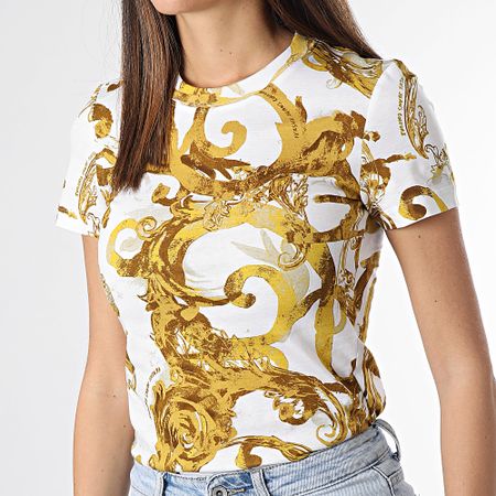 Versace Jeans Couture - Maglietta donna 76HAH6D8-JS287 White Renaissance