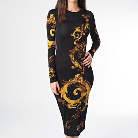 Versace Jeans Couture - Donna 76HAO9P8-JS346 Maxi abito rinascimentale nero