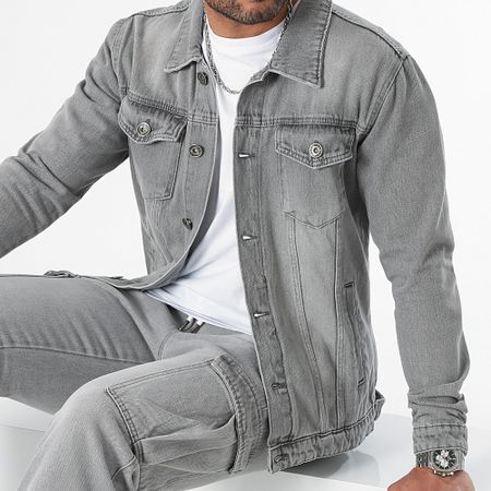 LBO - Jeans e Jogger Pant Fit 3267 Denim Jacket Set Grigio chiaro