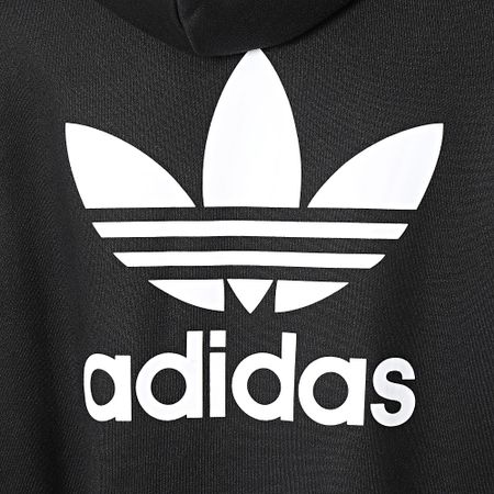 Adidas Originals - Felpa con cappuccio Trefoil da donna IU2409 Nero