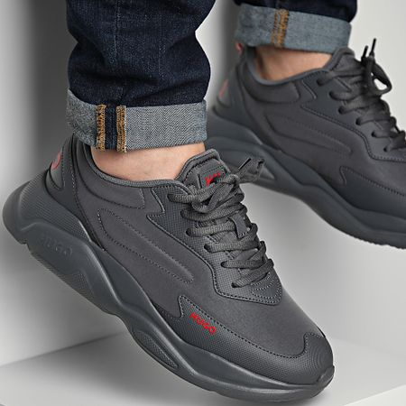 HUGO - Leon Runner Sneakers 50504799 Open Grey