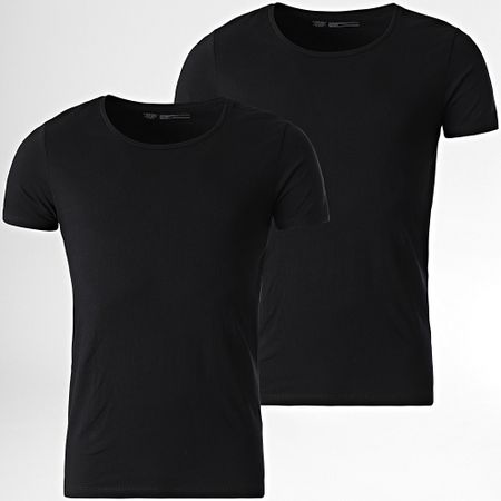 Petrol Industries - Set di 2 camicie slim Rlycra nero