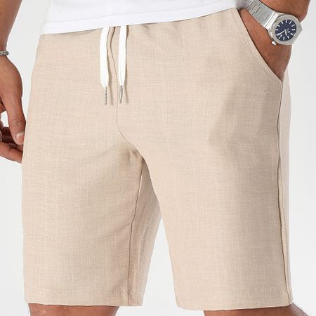 LBO - Pantaloncini chino effetto lino 0943 Beige