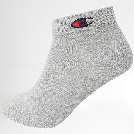 Champion - Confezione da 6 paia di calzini U20101 nero bianco grigio erica