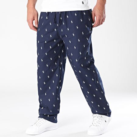 Polo Ralph Lauren - Pantaloni da jogging All Over Player blu navy