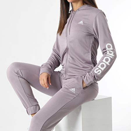 Adidas Sportswear - Tuta donna Linear IS0851 Viola