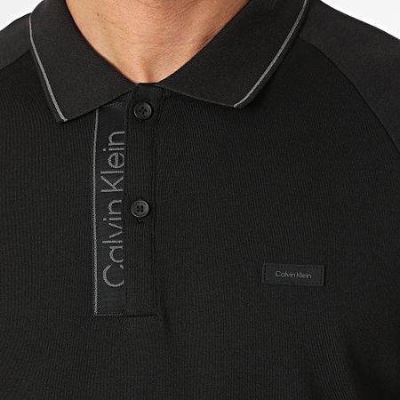 Calvin Klein - Polo a maniche corte con abbottonatura 2463 Nero