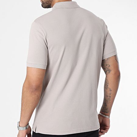 Calvin Klein - Polo manica corta Stretch Pique Slim 1196 Taupe