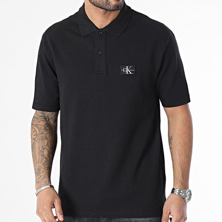 Calvin Klein - Polo manica corta relaxed fit 5433 nero