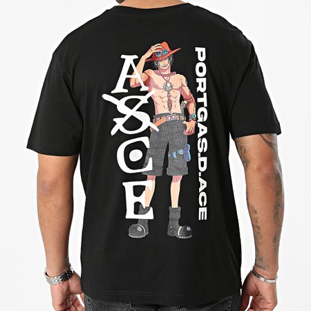 One Piece - Tee Shirt Oversize Large Tattoo Nero