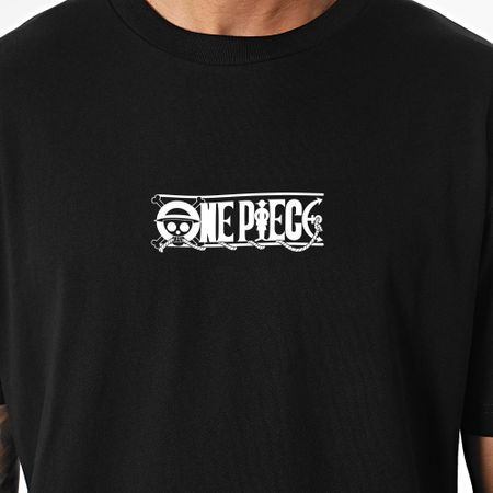One Piece - Tee Shirt Oversize Large Tattoo Nero