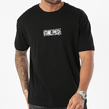 One Piece - Tee Shirt Oversize Large Tattoo Nero