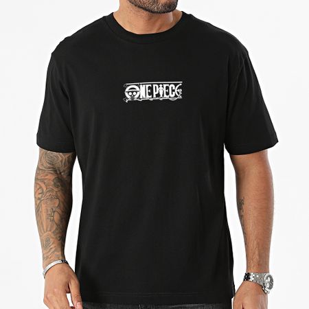One Piece - Tee Shirt Oversize Large Tattoo Nero
