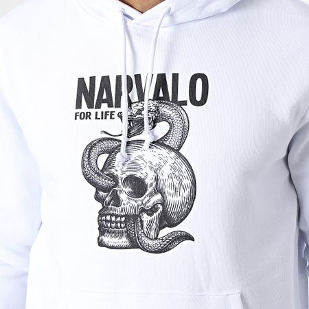 Swift Guad - NarvaLo For Life Felpa con cappuccio bianco