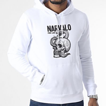 Swift Guad - NarvaLo For Life Felpa con cappuccio bianco