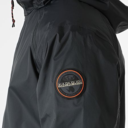Napapijri - Giacca con cappuccio e zip Cloudy A4HPP Nero