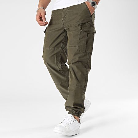 Tommy Hilfiger - Pantaloni Cargo in gabardina 5192 Verde Khaki