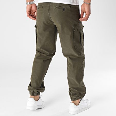 Tommy Hilfiger - Pantaloni Cargo in gabardina 5192 Verde Khaki
