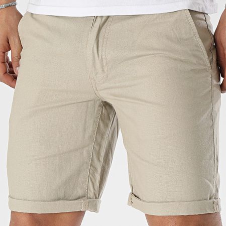 Blend - Pantaloncini chino in lino 20715214 Beige