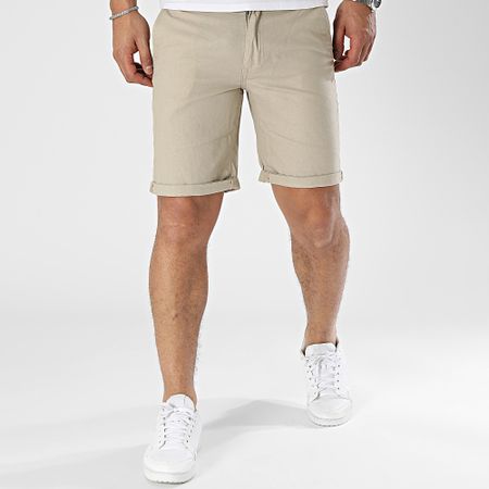 Blend - Pantaloncini chino in lino 20715214 Beige