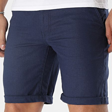 Blend - Pantaloncini chino in lino 20715214 Blu navy