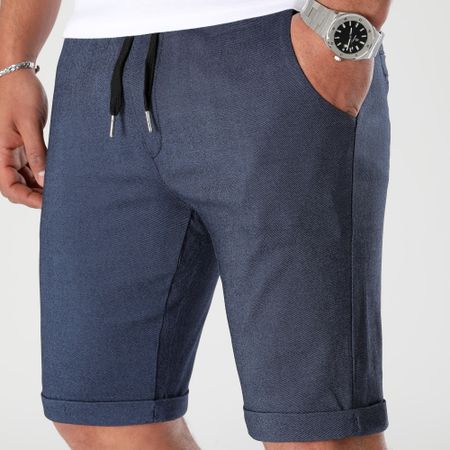 LBO - 0680 Pantaloncini Chino Jogger Navy Heather Blue
