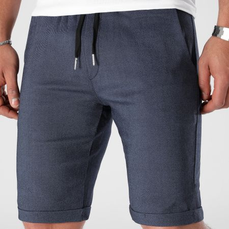 LBO - 0680 Pantaloncini Chino Jogger Navy Heather Blue