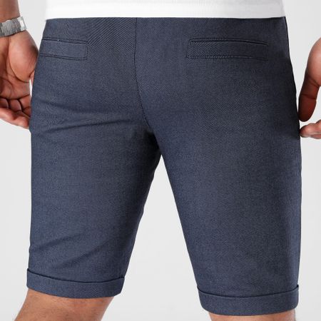 LBO - 0680 Pantaloncini Chino Jogger Navy Heather Blue