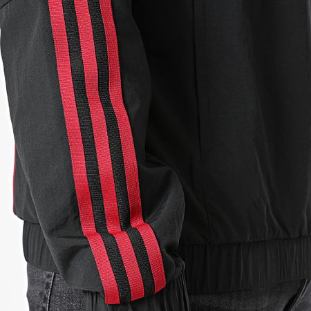 Adidas Sportswear - AS Roma IR0281 Giacca con zip a righe nere