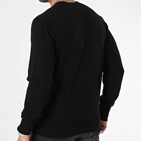 Versace Jeans Couture - Vemblem Maglione con ricamo 76GAFM00-CM06H Nero Oro
