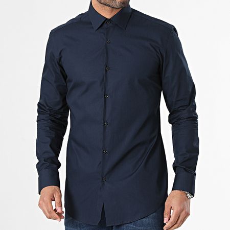 HUGO - Camicia a maniche lunghe C Jenno 50289499 Blu navy
