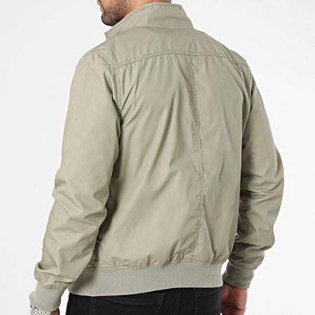 Schott NYC - Giacca con zip Kenton verde cachi chiaro