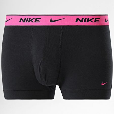 Nike - Set di 2 boxer KE1085 nero giallo rosa