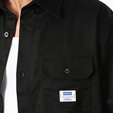 Blu Hugo - Camicia a maniche corte nera