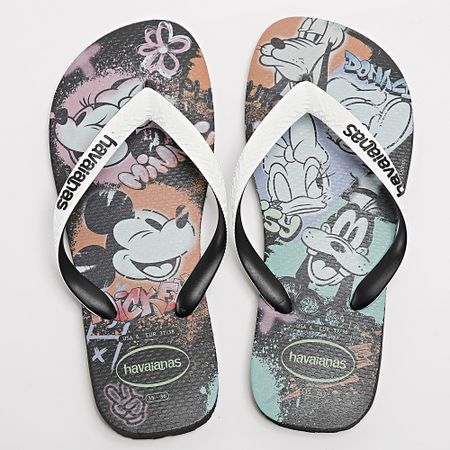 Havaianas - Infradito da donna Disney 4123500 Nero Bianco