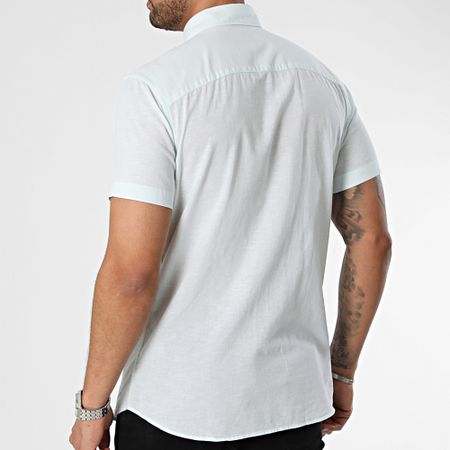 Jack And Jones - Camicia a maniche corte in lino verde chiaro