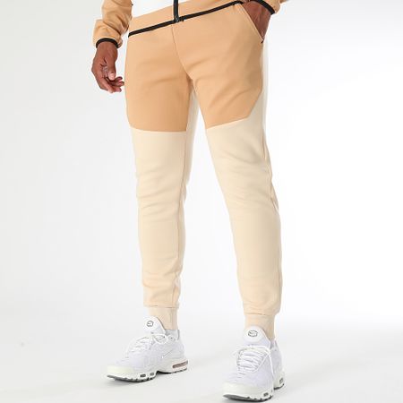 LBO - 0210 Tuta da ginnastica beige bianco cammello