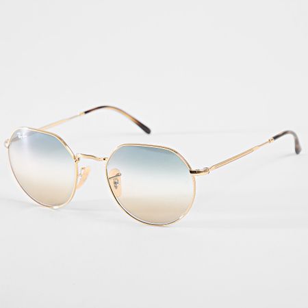 Ray-Ban - Jack RB3565 Occhiali da sole Oro Grigio Marrone Gradiente