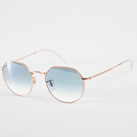 Ray-Ban - Jack RB3565 Occhiali da sole blu chiaro rame