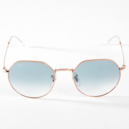 Ray-Ban - Jack RB3565 Occhiali da sole blu chiaro rame