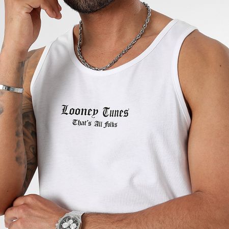 Looney Tunes - Taz Canotta Graffiti Back Bianco